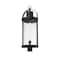 Z-Lite Roundhouse 1 Light Outdoor Post Mount Fixture, Black And Clear Seedy 569PHXL-BK - alternate 5